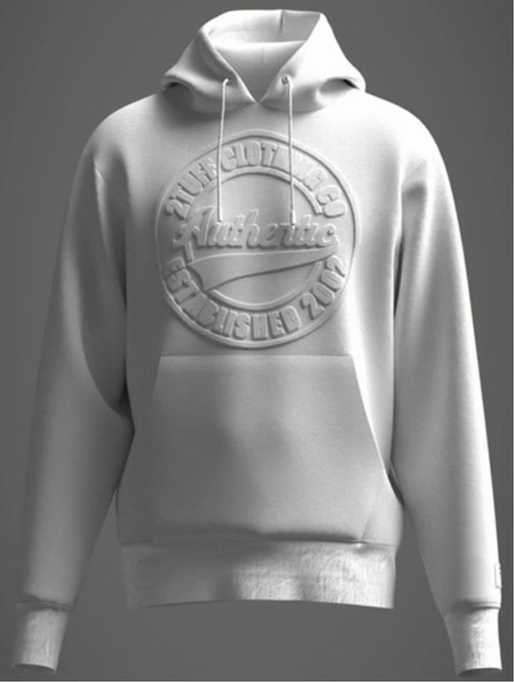 Authentic Hoodie. -  Pure White 2TUFF Clothing Co.